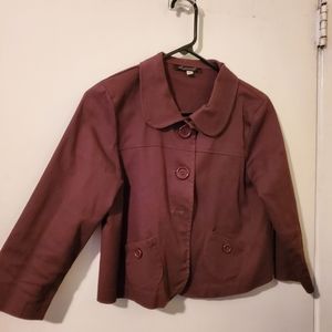 Be Yourself brown blazer jacket